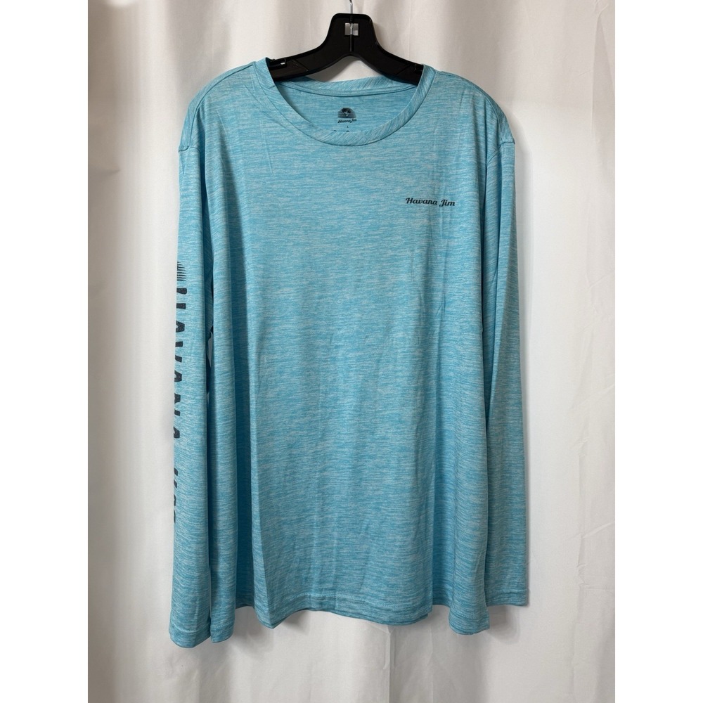 NWT Havana Jim Long Sleeve Cool Tech Tee Mens Size Large Moisture Wicking K19 - Picture 1 of 6